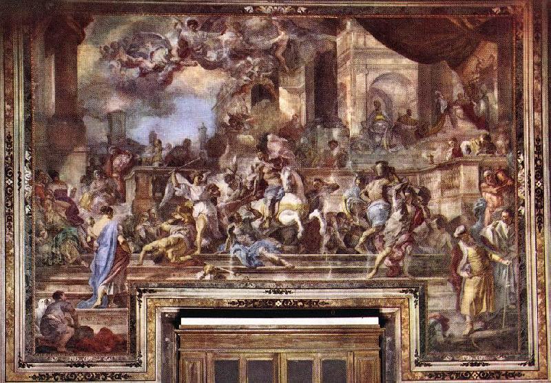 Francesco Solimena Expxulsion of Heliodorus from the Temple oil painting picture